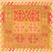 Serging Thickness of Southwestern Orange Country Rug, con2232org