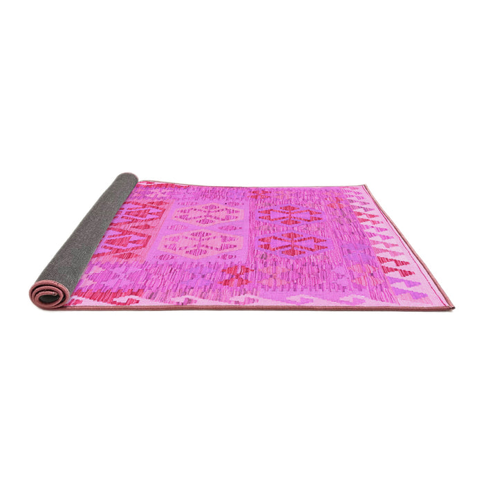 Sideview of Southwestern Pink Country Rug, con2232pnk
