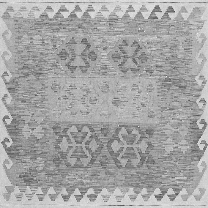 Serging Thickness of Southwestern Gray Country Rug, con2232gry