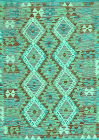 Southwestern Turquoise Country Rug, con2233turq