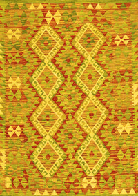 Southwestern Yellow Country Rug, con2233yw