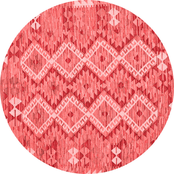 Machine Washable Southwestern Red Country Rug, wshcon2233red