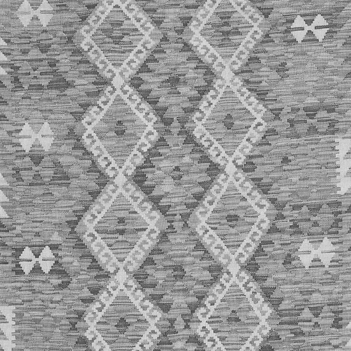 Serging Thickness of Machine Washable Southwestern Gray Country Rug, wshcon2233gry