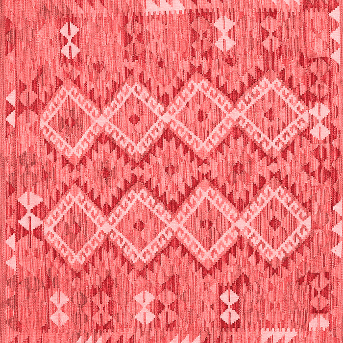 Machine Washable Southwestern Red Country Rug, wshcon2233red