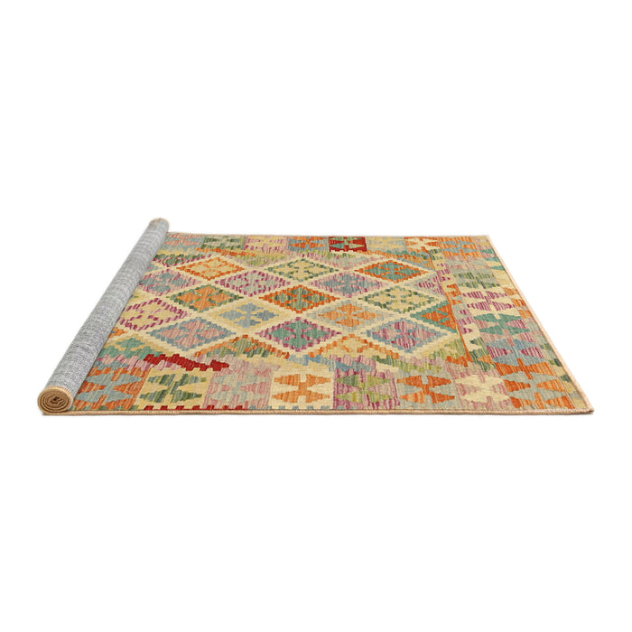 Serging Thickness of Machine Washable Contemporary Bronze Brown Rug, wshcon2234