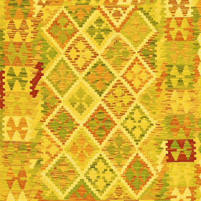 Abstract Yellow Contemporary Rug, con2234yw