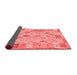 Abstract Red Contemporary Area Rugs