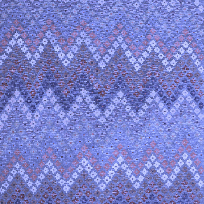 Machine Washable Southwestern Blue Country Rug, wshcon2235blu