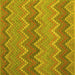 Square Southwestern Yellow Country Rug, con2235yw