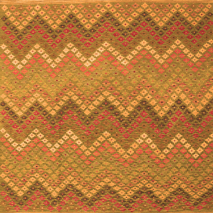 Serging Thickness of Southwestern Orange Country Rug, con2235org