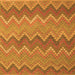 Serging Thickness of Southwestern Orange Country Rug, con2235org