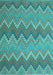 Southwestern Light Blue Country Rug, con2235lblu