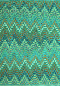 Southwestern Turquoise Country Rug, con2235turq