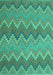 Southwestern Turquoise Country Rug, con2235turq