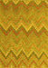 Machine Washable Southwestern Yellow Country Rug, wshcon2236yw