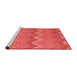 Country Red Washable Rugs