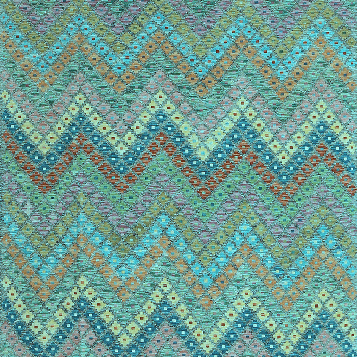 Machine Washable Southwestern Light Blue Country Rug, wshcon2236lblu