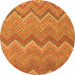 Machine Washable Southwestern Orange Country Area Rugs, wshcon2236org