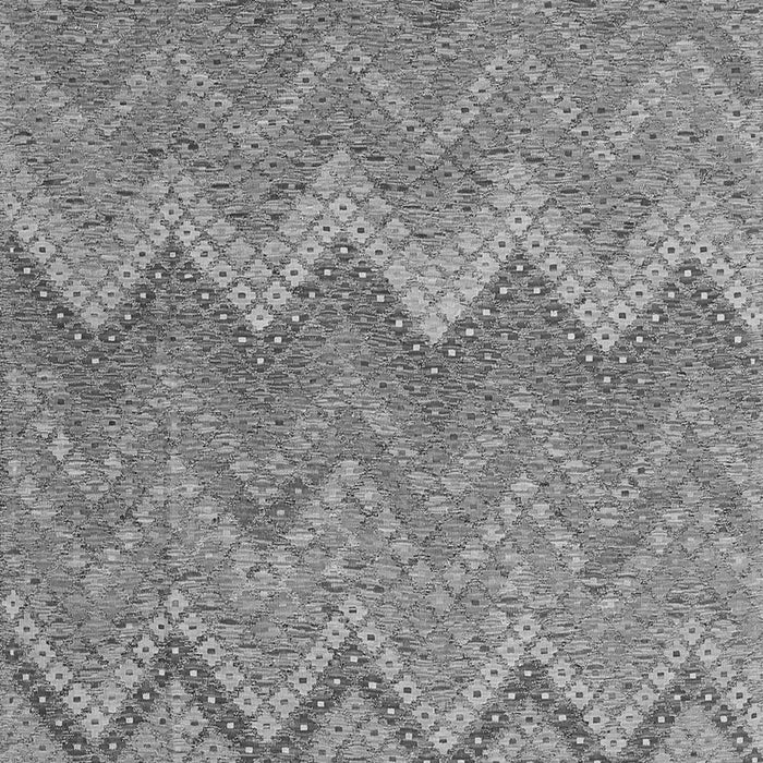 Serging Thickness of Machine Washable Southwestern Gray Country Rug, wshcon2236gry