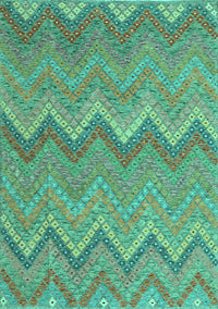 Southwestern Turquoise Country Rug, con2236turq