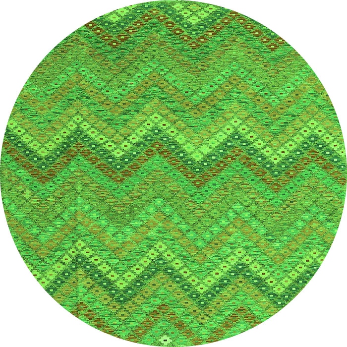 Machine Washable Southwestern Green Country Area Rugs, wshcon2236grn
