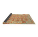 Thickness of Contemporary Orange Southwestern Rug, con2237