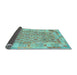 Sideview of Southwestern Light Blue Country Rug, con2237lblu