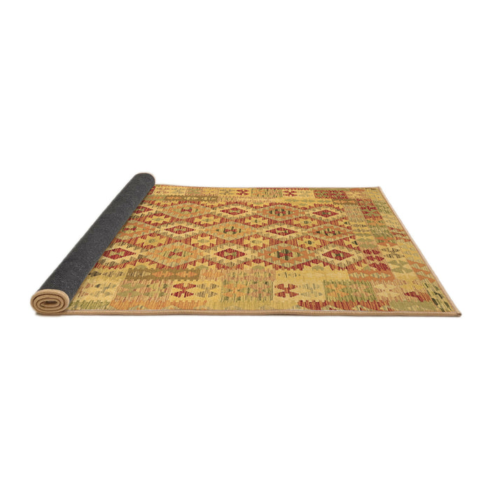 Sideview of Southwestern Brown Country Rug, con2237brn