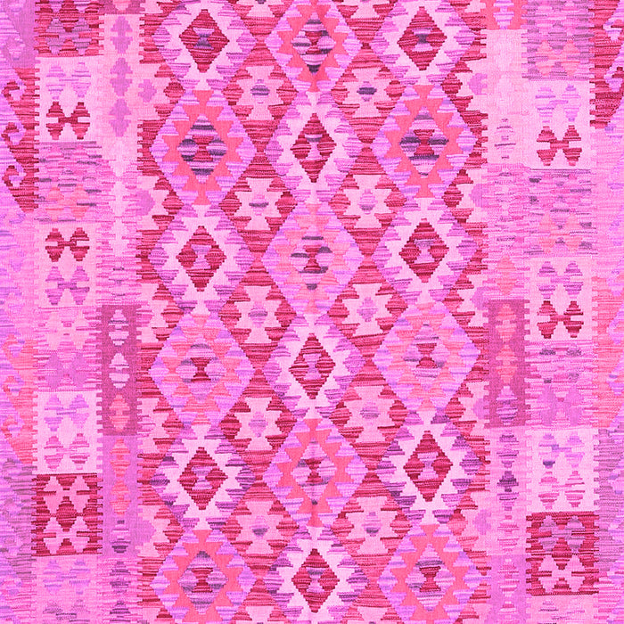 Machine Washable Southwestern Pink Country Rug, wshcon2237pnk