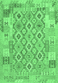 Southwestern Emerald Green Country Rug, con2237emgrn