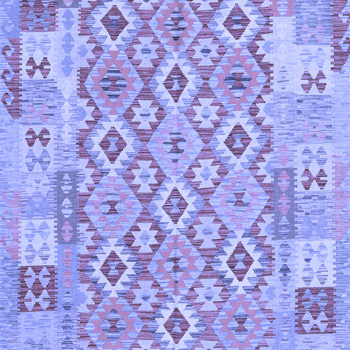 Machine Washable Southwestern Blue Country Rug, wshcon2237blu