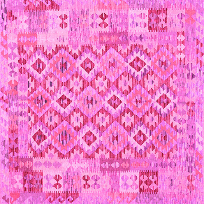 Square Southwestern Pink Country Rug, con2237pnk