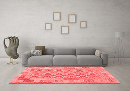 Country Red Washable Rugs