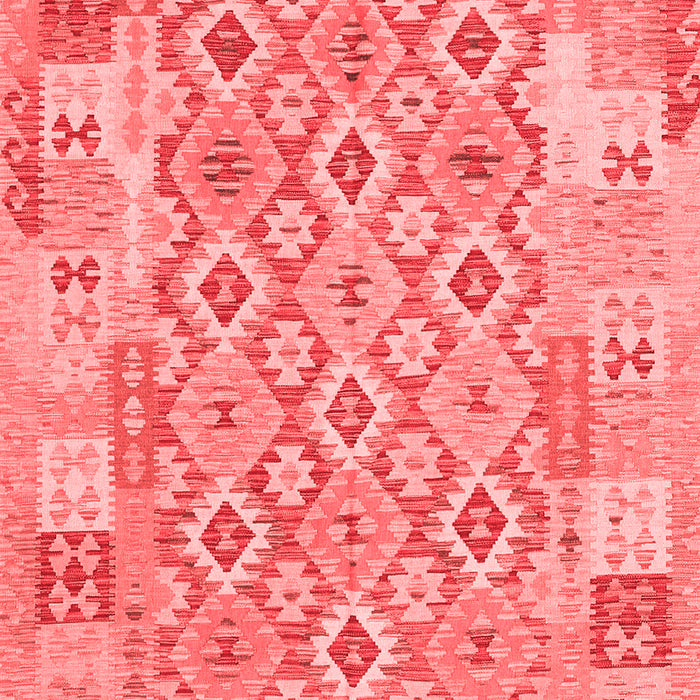 Machine Washable Southwestern Red Country Rug, wshcon2237red