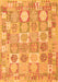 Serging Thickness of Machine Washable Southwestern Orange Country Area Rugs, wshcon2238org