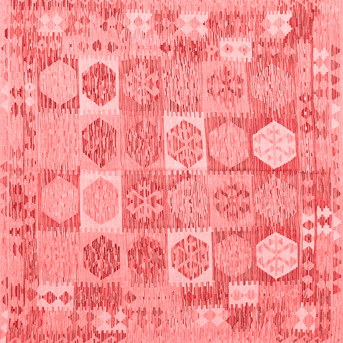 Machine Washable Southwestern Red Country Rug, wshcon2238red