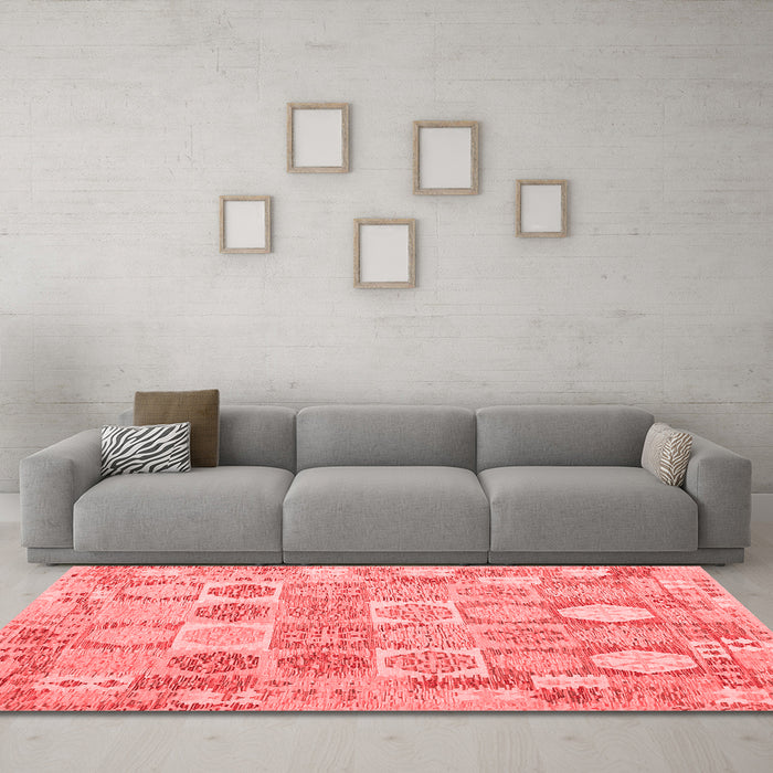 Country Red Washable Rugs