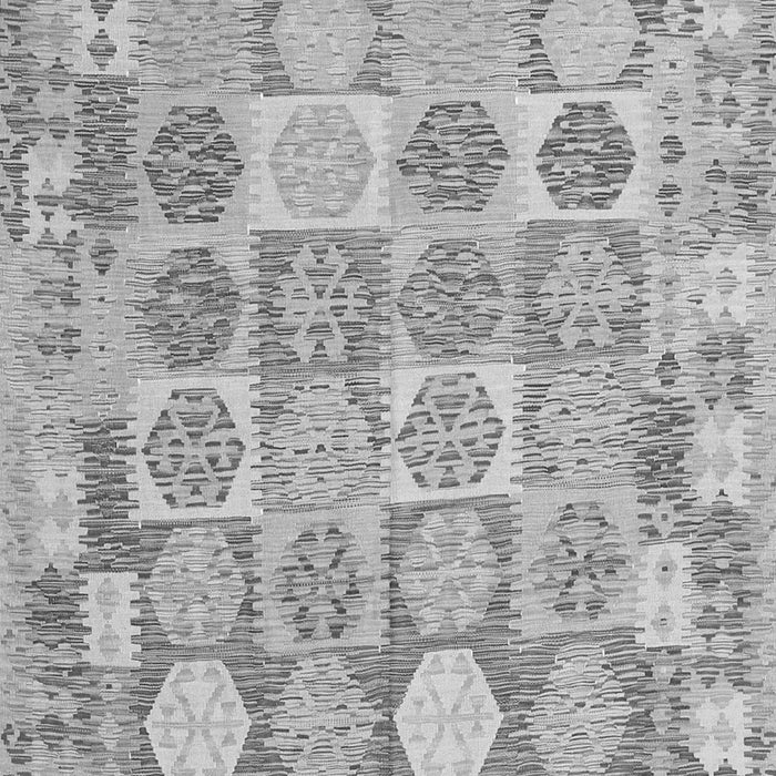 Serging Thickness of Machine Washable Southwestern Gray Country Rug, wshcon2238gry