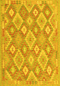 Southwestern Yellow Country Rug, con2239yw