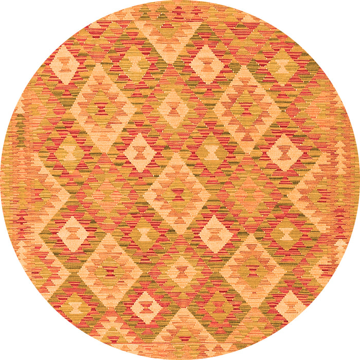 Square Southwestern Orange Country Rug, con2239org