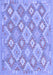 Machine Washable Southwestern Blue Country Rug, wshcon2239blu