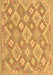 Machine Washable Southwestern Brown Country Rug, wshcon2239brn