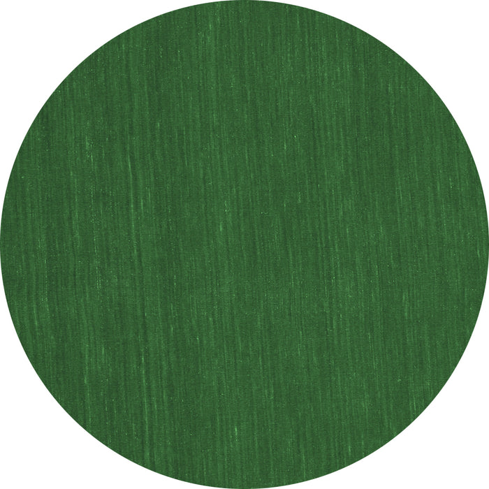 Round Abstract Emerald Green Contemporary Rug, con223emgrn