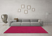 Machine Washable Abstract Pink Contemporary Rug in a Living Room, wshcon223pnk