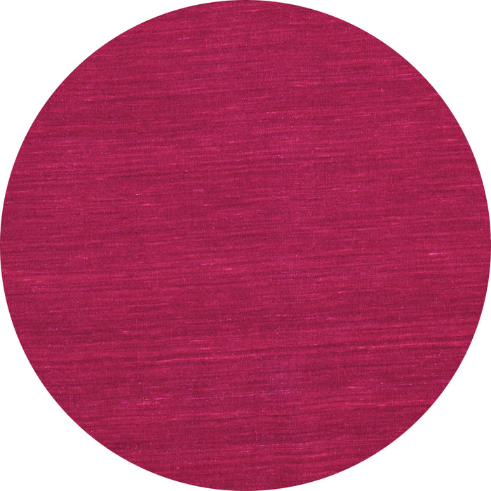 Round Machine Washable Abstract Pink Contemporary Rug, wshcon223pnk