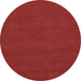 Round Machine Washable Abstract Brown Contemporary Rug, wshcon223brn