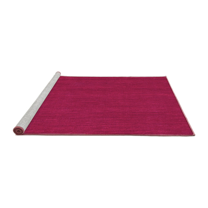 Sideview of Machine Washable Abstract Pink Contemporary Rug, wshcon223pnk