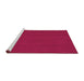 Sideview of Machine Washable Abstract Pink Contemporary Rug, wshcon223pnk