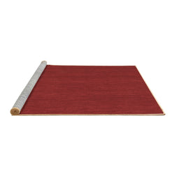 Sideview of Machine Washable Abstract Brown Contemporary Rug, wshcon223brn
