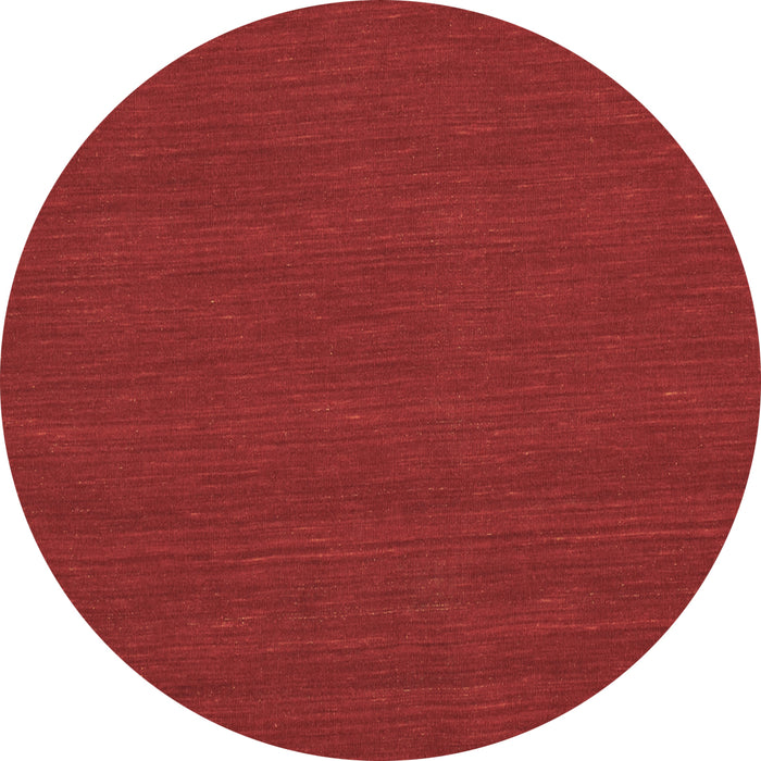 Round Abstract Brown Contemporary Rug, con223brn
